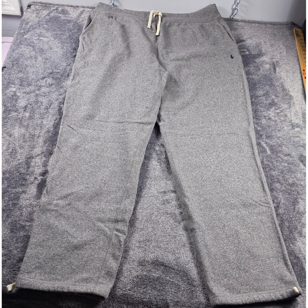 Polo Ralph Lauren Fleece Sweatpants Mens 4XLT Heather Gray Pony Logo Cozy